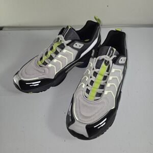 N0504 Reebok DMX Sneakers Gray Black Neon Green Athletic Running Shoes Size US 9